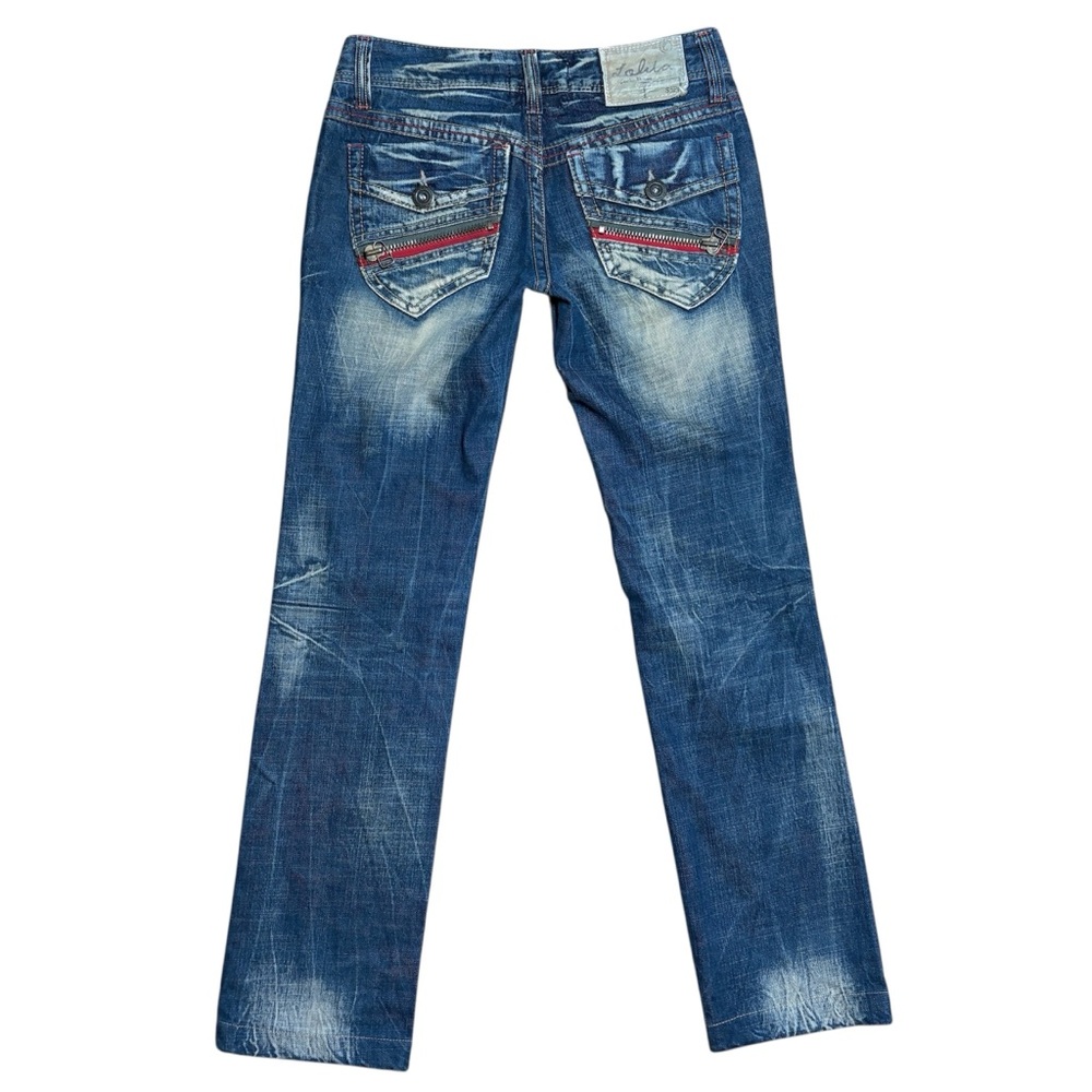 Lolita Vintage Y2K Low Rise Jeans In Exotic Vintage Wash Sz 27
